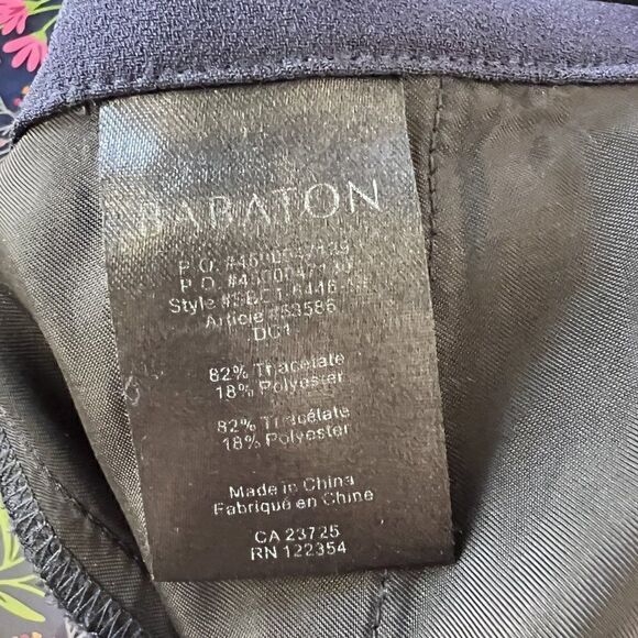 Aritzia Babaton Harvey Navy Blue Pleated Crepe Jogger Pant - Picture 8 of 8